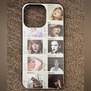 TAYLOR SWIFT SWIFTIE ALBUMS CELL PHONE CASE IPHONE 13 PRO RED 1989 SHOWGIRL